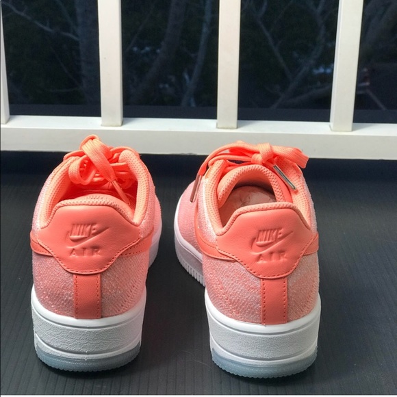 NWT Nike Air Force 1 Flyknit Low AtomIk Peach 🍑 W - Picture 6 of 8